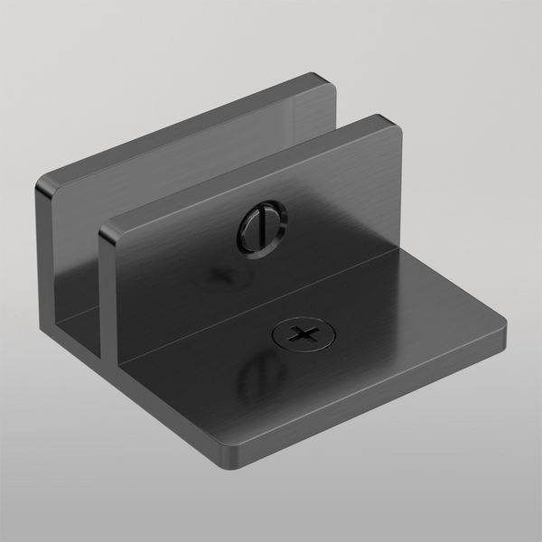 Nero Shower F Bracket 10mm Glass Gun Metal