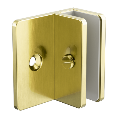 Nero Shower F Bracket 10mm Glass Brushed Gold