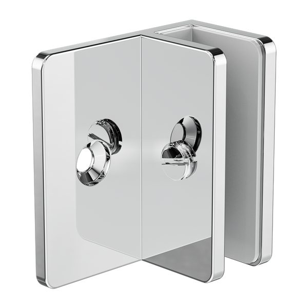 Nero Shower F Bracket 10mm Glass Chrome