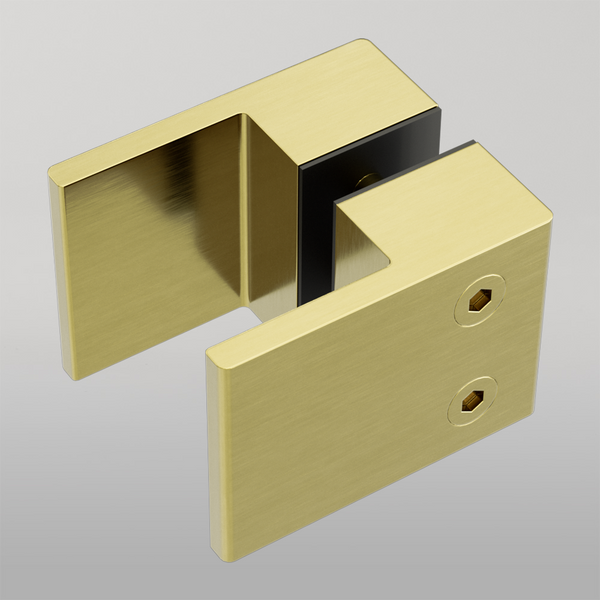 Nero Square Shower Knob Handle Brushed Gold