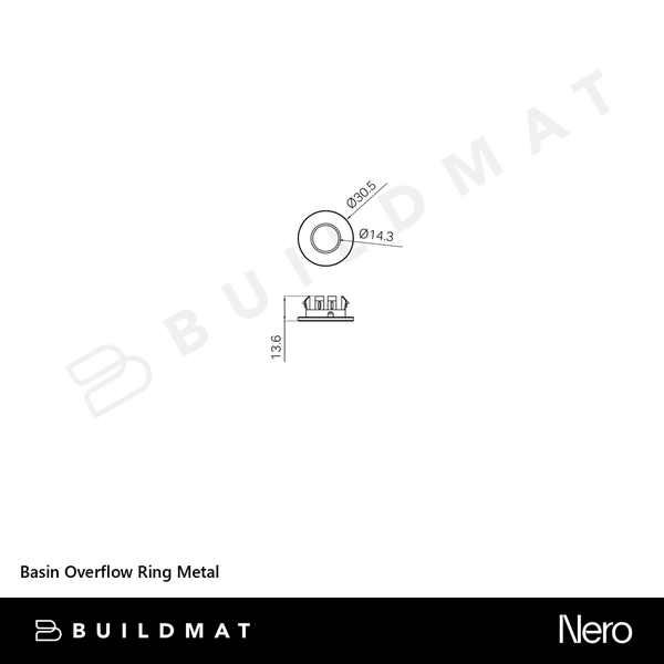 Nero Basin Overflow Ring Metal Aged Brass