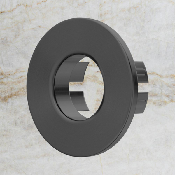 Nero Basin Overflow Ring Metal Gunmetal