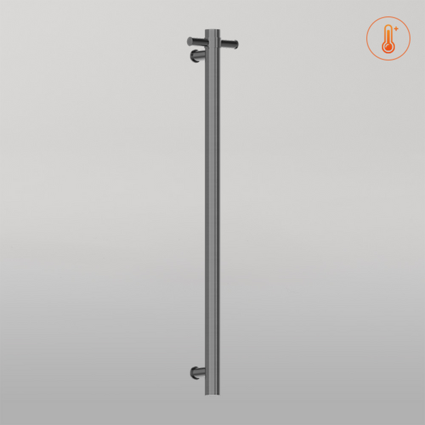 Nero Heated Vertical Towel Rail Graphite