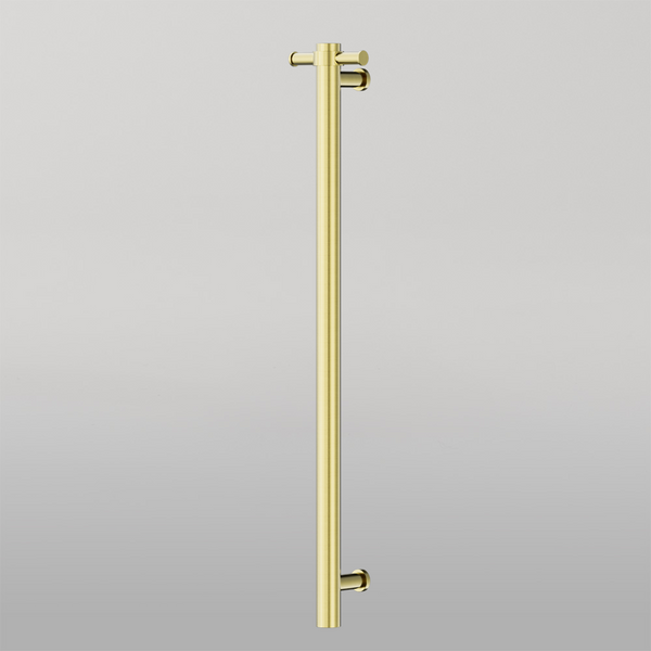Nero Non-Heated Vertical Towel Rail 900mm Brushed Gold