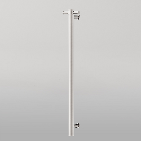 Nero Non-Heated Vertical Towel Rail 900mm Brushed Nickel