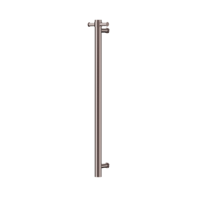 Nero Mecca 12V Single Vertical Heated Towel Rail Brushed Bronze