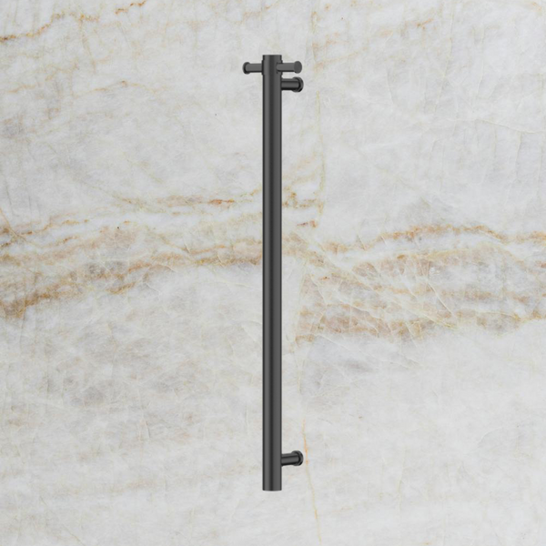 Nero Mecca 12V Single Vertical Heated Towel Rail Graphite