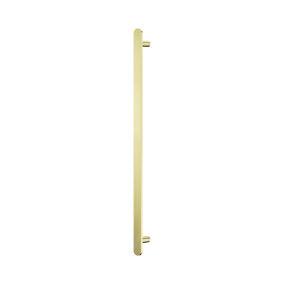 Nero Bianca 12V Single Vertical Heated Towel Rail Brushed Gold