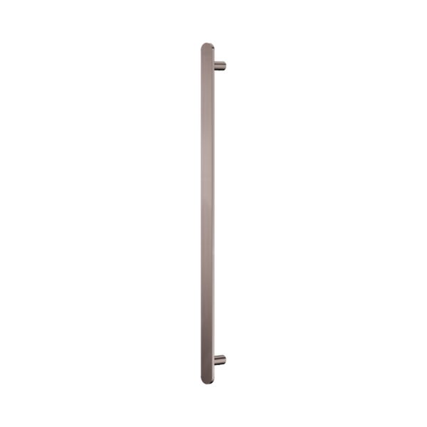 Nero Bianca 12V Single Vertical Heated Towel Rail Brushed Bronze