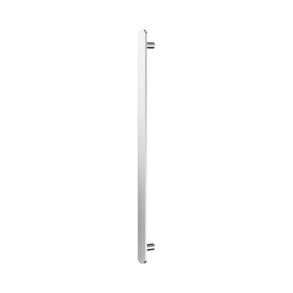 Nero Bianca 12V Single Vertical Heated Towel Rail Chrome