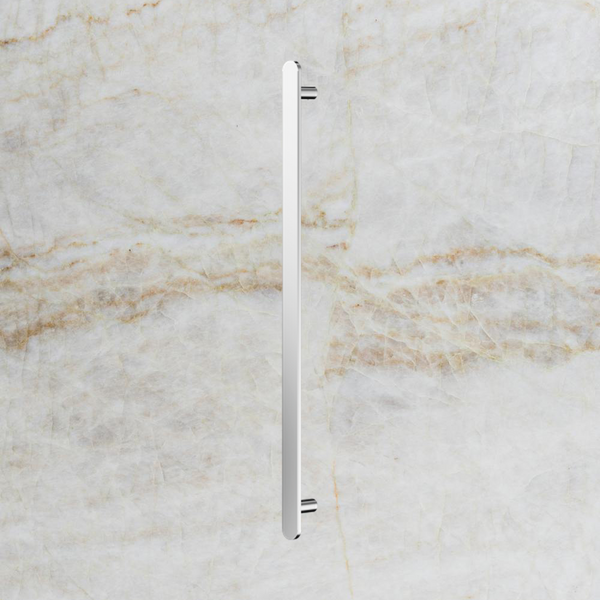 Nero Bianca 12V Single Vertical Heated Towel Rail Chrome