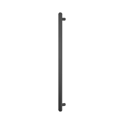 Nero Bianca 12V Single Vertical Heated Towel Rail Gunmetal