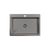 Alma Noah 700x500 Large Single Bowl Tap Landing Sink Brushed Gunmetal