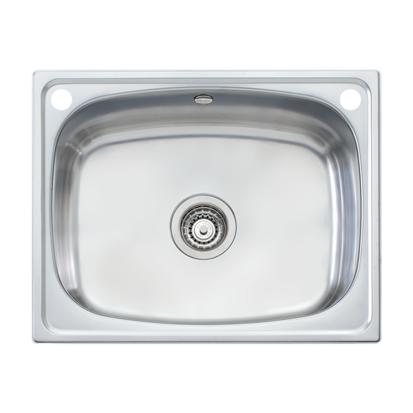 Oliveri Laundry 45L Tub With Rinse Bypass And Overflow Stainless Steel