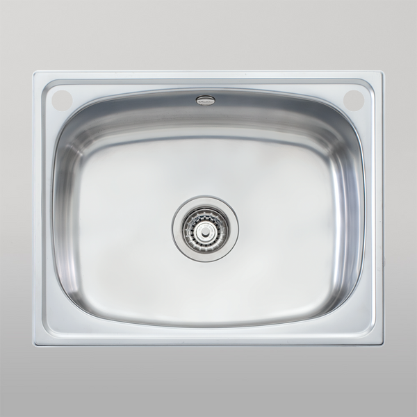 Oliveri Laundry 45L Tub With Rinse Bypass And Overflow Stainless Steel