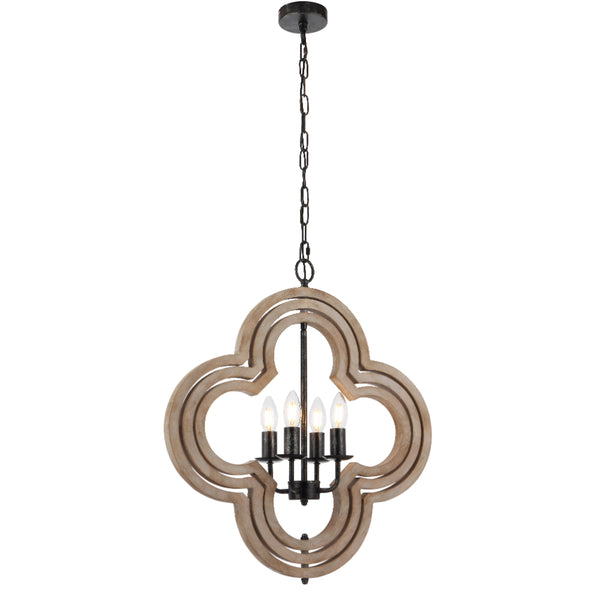 Telbix Omar 4 Light Pendant Black