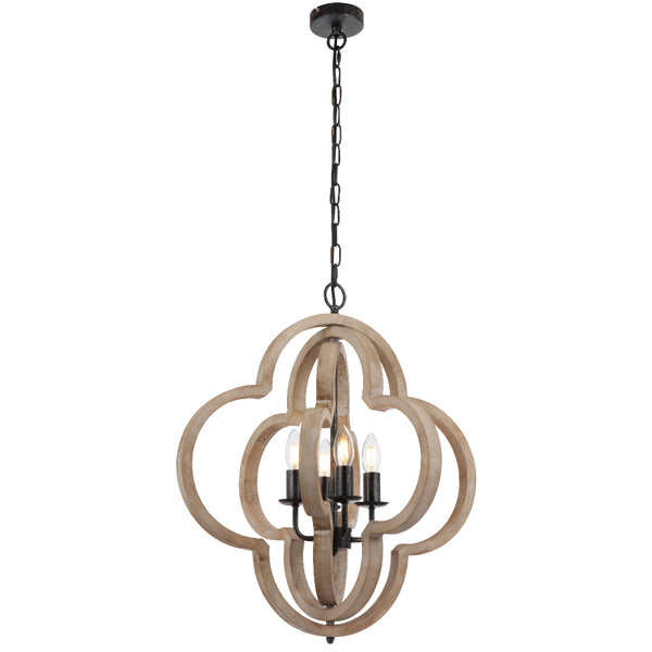 Telbix Omar 4 Light Pendant Black
