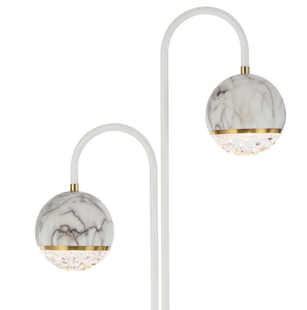 Telbix Oneta 2 Lights Floor Lamp White