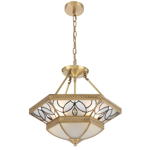 Telbix Orista Pendant CTC Brass