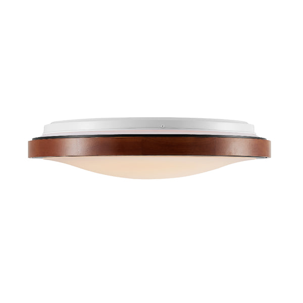 Telbix Orlin 24W Led Oyster Walnut