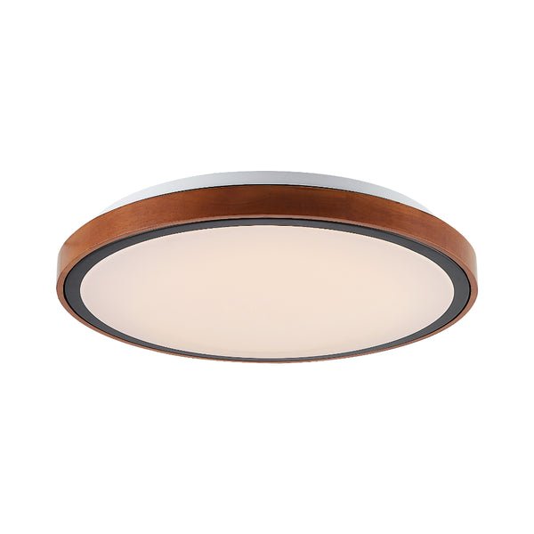 Telbix Orlin 24W Led Oyster Walnut