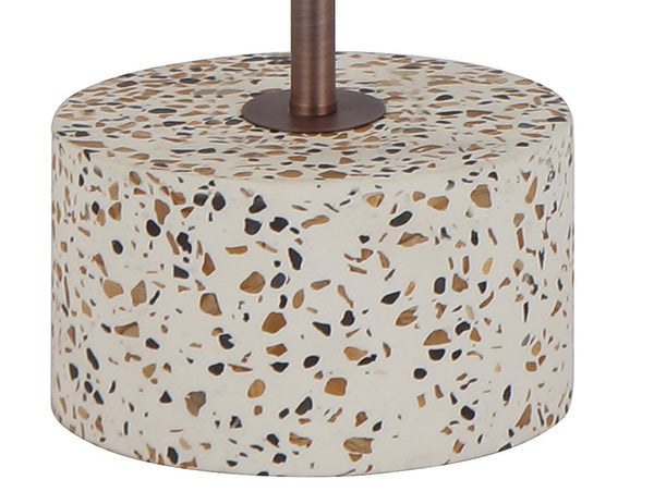 Telbix Ortez Floor Lamp White Terrazzo