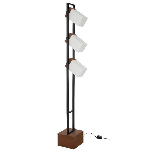 Telbix Osada 3 Light Floor Lamp Black
