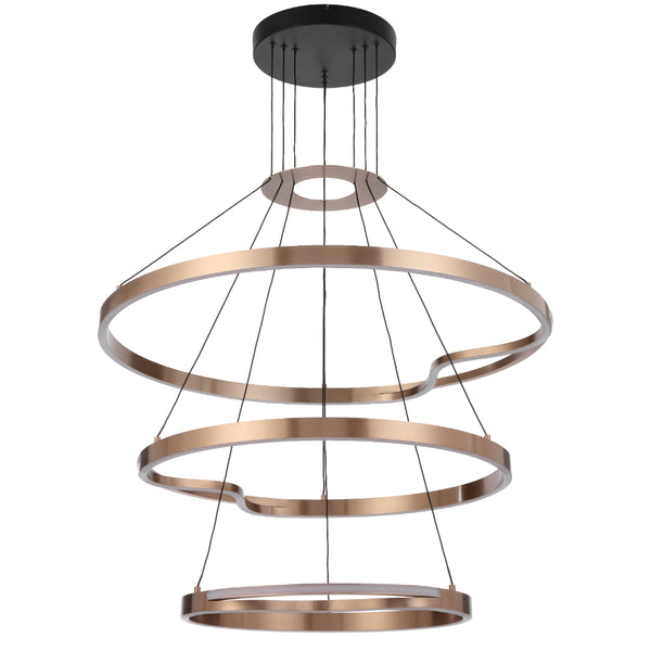 Telbix Ostrom 3 Tier Pendant Light Gold