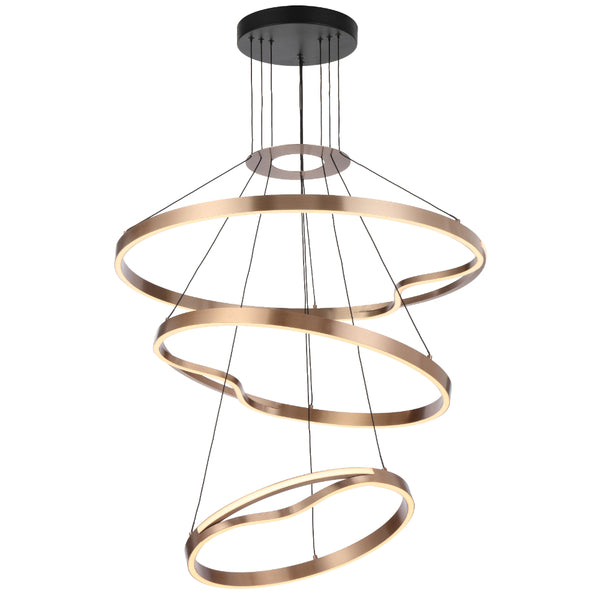 Telbix Ostrom 3 Tier Pendant Light Gold
