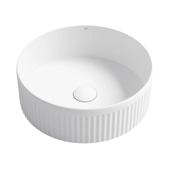 Otti Oxford Round 395x395x120 Matte White Basin