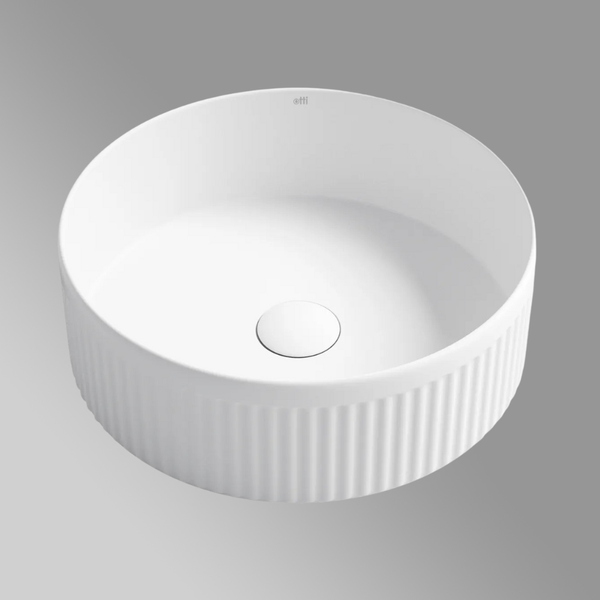 Otti Oxford Round 395x395x120 Matte White Basin