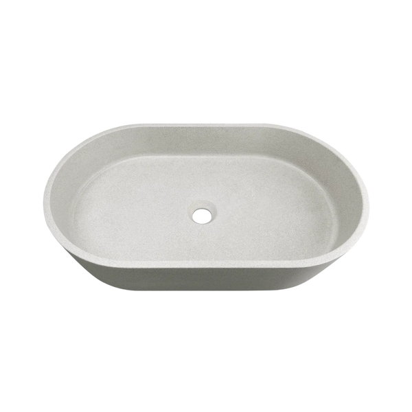 Otti Clayton Oval 600x350x120 Concrete Linen Basin