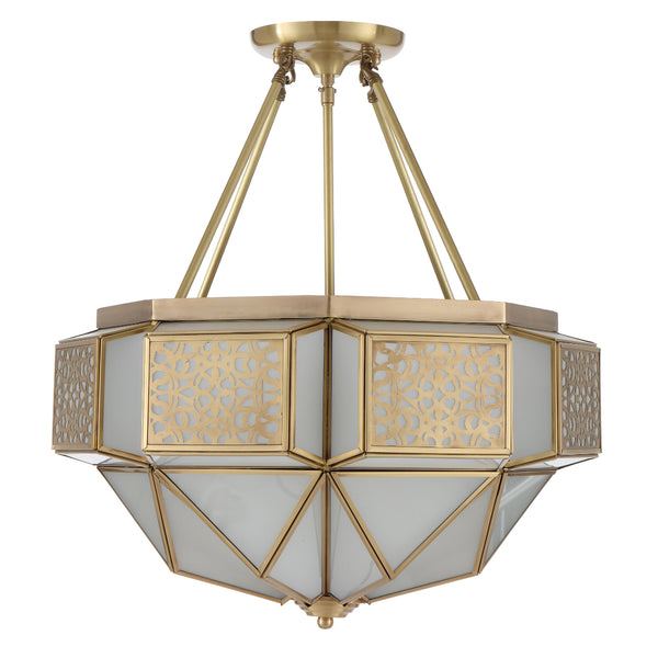 Telbix Overton Pendant CTC Brass