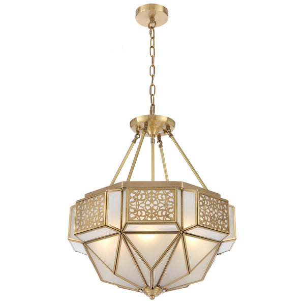 Telbix Overton Pendant CTC Brass