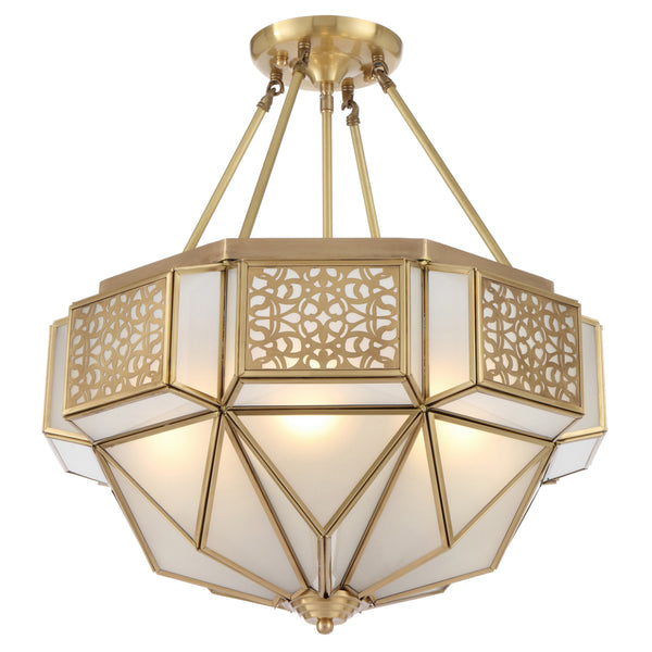 Telbix Overton Pendant CTC Brass