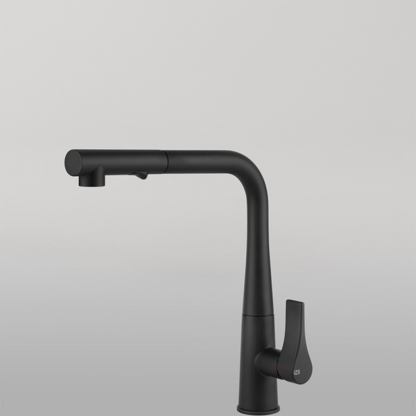 Gessi Proton Right Angle Pull Out Spray Mixer Matte Black