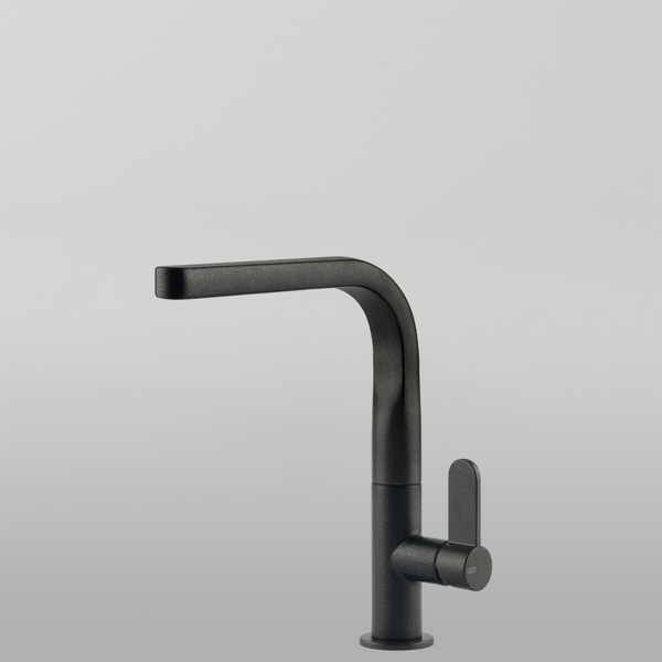 Gessi Helium Right Angle Square Swivel Mixer Onyx