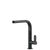 Gessi Helium Right Angle Square Pull Out Mixer Onyx
