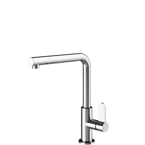 Gessi Helium Right Angle Round Swivel Mixer Chrome