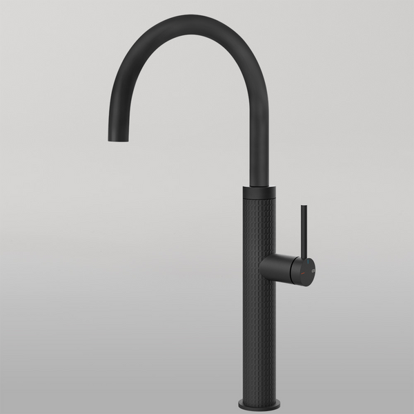Gessi 316 Meccanica Goose Neck Swivel Mixer Matte Black