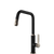 Gessi Officine Square Goose Neck Pull Out Mixer Matte Black