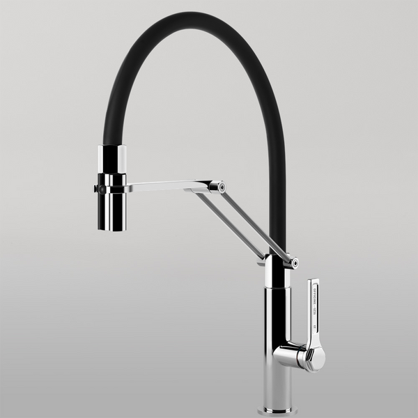 Gessi Officine Goose Neck Semi-Professional Spray Mixer Chrome
