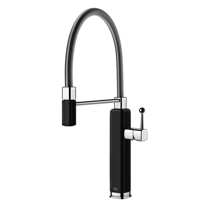 Gessi Happy Goose Neck Semi-Professional Mixer Gloss Black