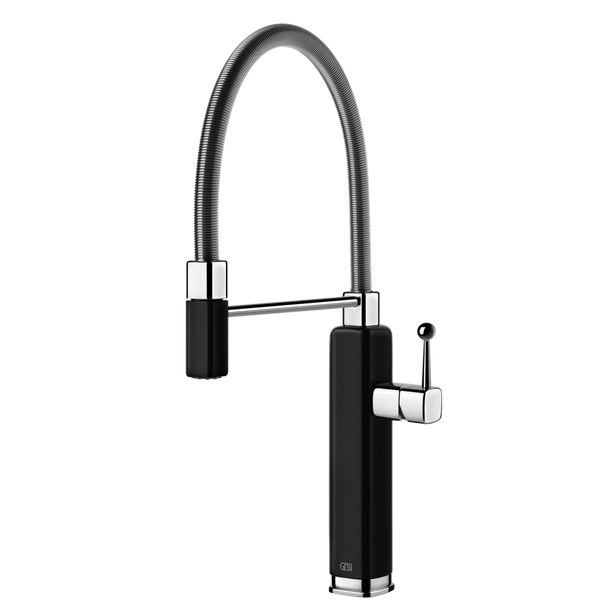 Gessi Happy Goose Neck Semi-Professional Mixer Gloss Black