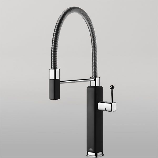 Gessi Happy Goose Neck Semi-Professional Mixer Matte Black
