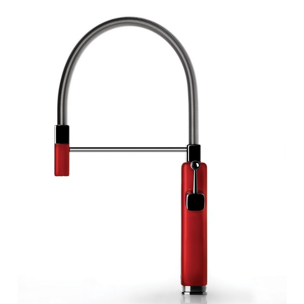 Gessi Happy Goose Neck Semi-Professional Mixer Gloss Red