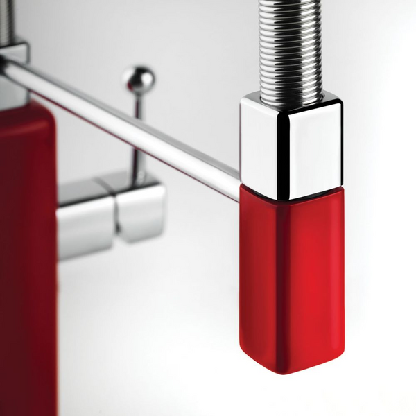 Gessi Happy Goose Neck Semi-Professional Mixer Gloss Red