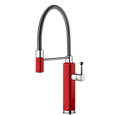 Gessi Happy Goose Neck Semi-Professional Mixer Gloss Red