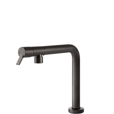 Gessi Su&Giù Retractable Spout Right Angle Mixer Brushed Black