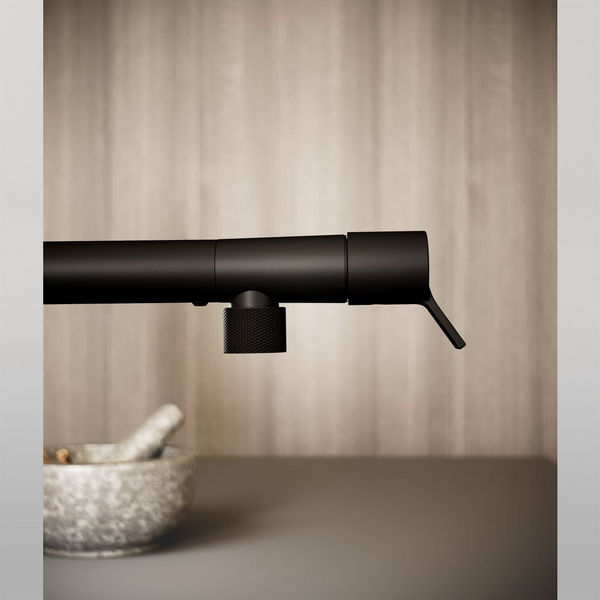 Gessi Fisso Right Angle Swivel Mixer Matte Black